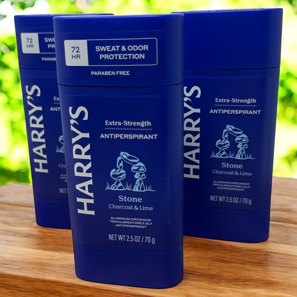 Harry's Stone Charcoal Lime Extra Strength Antiperspirant 72 HR Sweat Protection